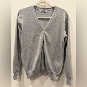 Grace Karin Light Gray V-Neck Lightweight Cardigan